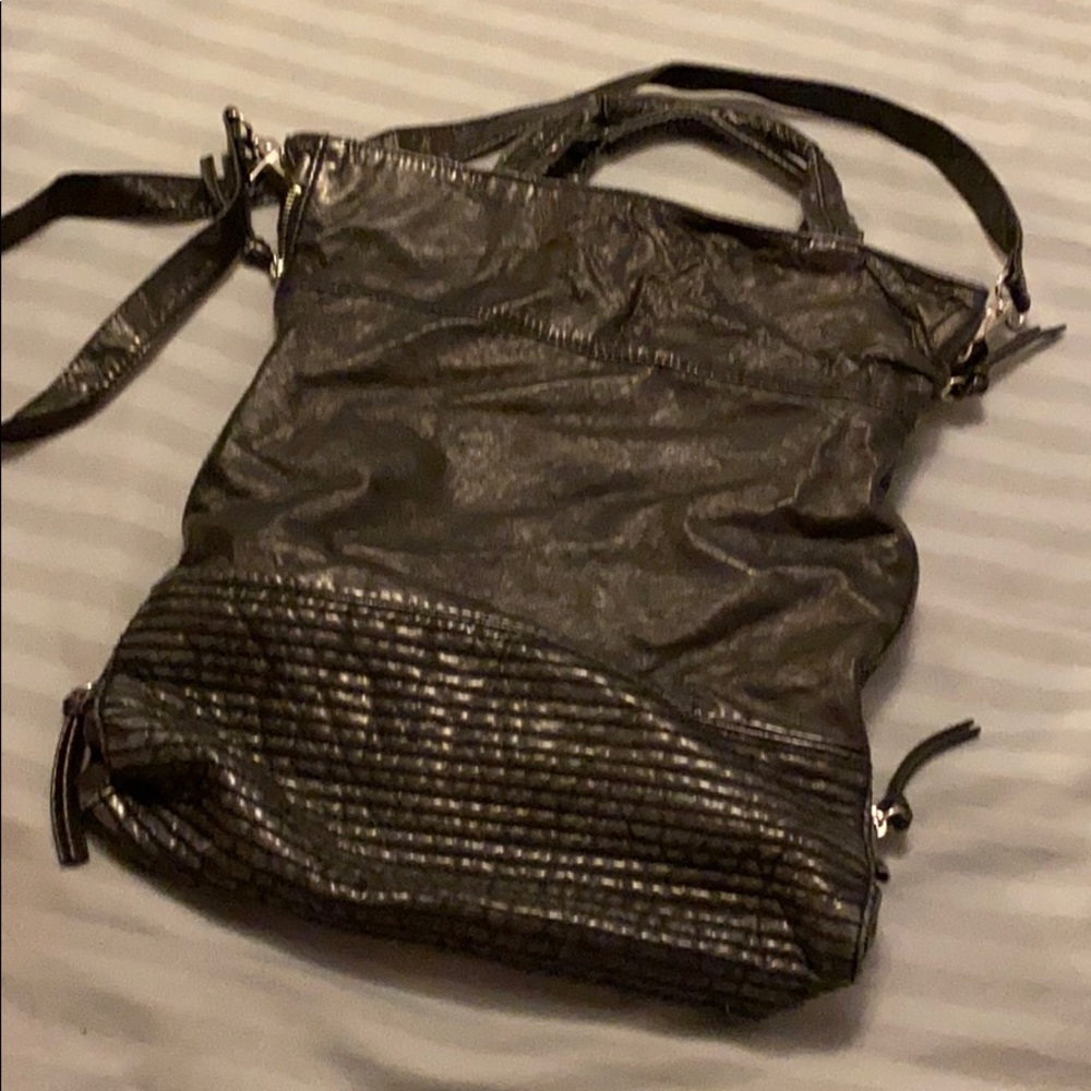 Black shoulder crossbody bag